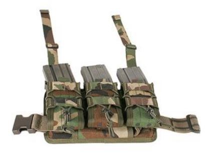 High Speed Gear HSGI Rifle Leg Rig Pouch Woodland Camo - High Speed Gear