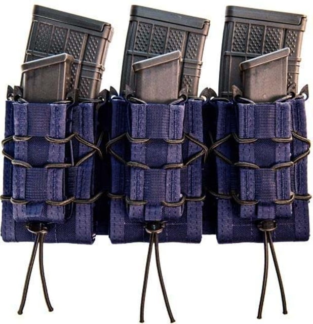 High Speed Gear Triple Double Decker Taco Shingle Rifle/Pistol Magazine Pouch LE Blue - High Speed Gear