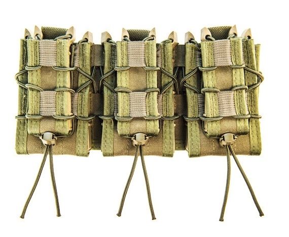 High Speed Gear Triple Double Decker Taco Shingle Rifle/Pistol Magazine Pouch Olive Drab - High Speed Gear