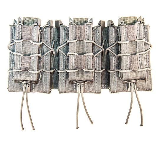 High Speed Gear Triple Double Decker Taco Shingle Rifle/Pistol Magazine Pouch Wolf Gray - High Speed Gear