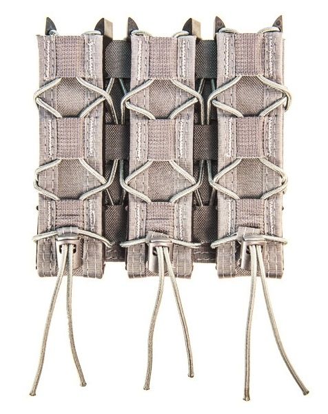 High Speed Gear Triple Extended Pistol Taco Shingle Pistol Magazine Pouch Wolf Gray - High Speed Gear