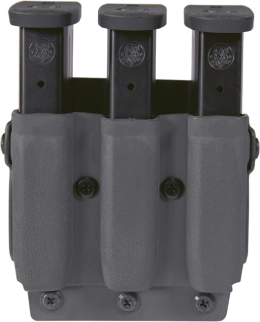 High Speed Gear Triple Mag Pouch PLM Glock 9/40mm Double FN 509 CZ P10 XDM9mm/.40 H&K VP9 Wolf Gray - High Speed Gear