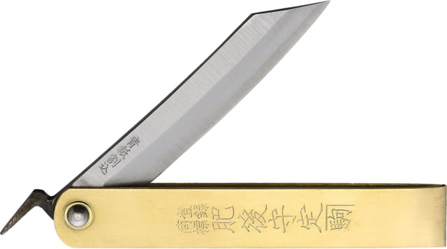 Higonokami Tateori Style Folder 3.00 in Folding Knife Brass