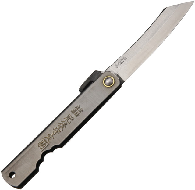Higonokami Triple Layered SK Folder Black Folding Knife2.625in Black Stainless Handle NO. 6 BLACK