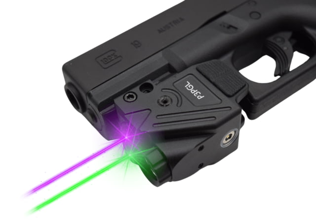 Hilight Peak Performance Purple/Green Laser Sight Glock 17 Glock 19 Black