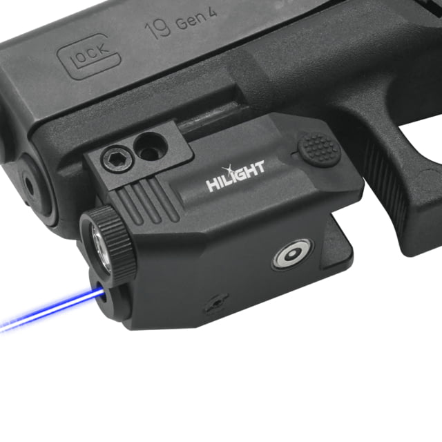 Hilight Primal Series Blue Laser Sight Glock 17 Glock 19 400 Lumens Black