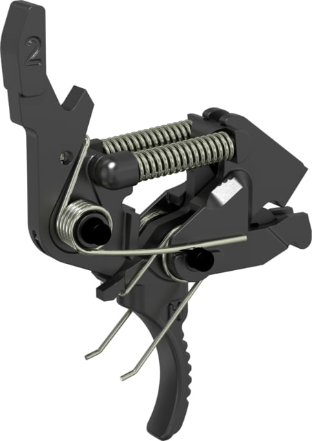 HIPERFIRE Xtreme 2 Stage Mod-2 Trigger Assembly AR-10/15/9/ SIG Sauer MPX 3.5 - 4.5 lb Pull Curved Heavy Maganese Phosphate Black