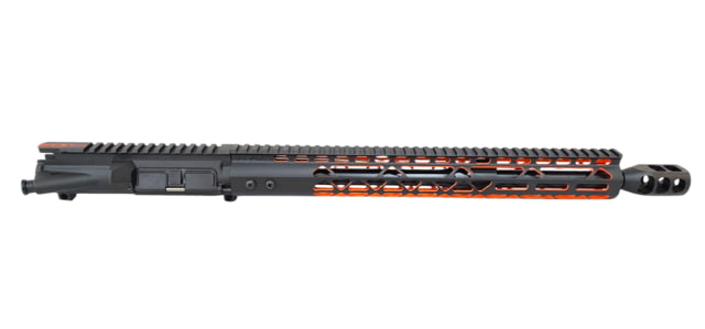 HIPP Customs Complete Upper Receiver 25.5in 16in Barrel 1-7 Twist Hipp Lite Weight Handguard Black/Orange 16.0in - Hipp Customs