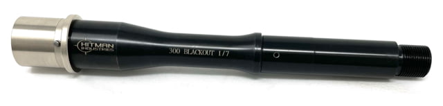 Hitman Industries AR-15 .300 AAC Blackout Government Rifle Barrel 7.5 inch 1-7 Twist Pistol Length CrMoV Black