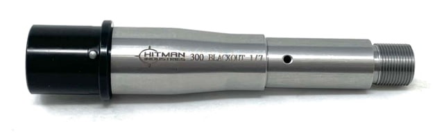 Hitman Industries AR-15 .300 AAC Blackout Medium Rifle Barrel 5 inch 1-7 Twist Pistol Length Stainless Steel