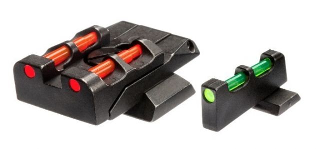 EDEMO HiViz Adjustable Sight Set for Smith & Wesson M&P Black 58938 EDEMO4 - HIVIZ
