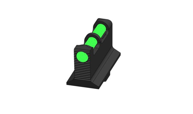 HiViz Interchangeable Litepipe Front Sight Glock except 42/43/43X/48/MOS Black