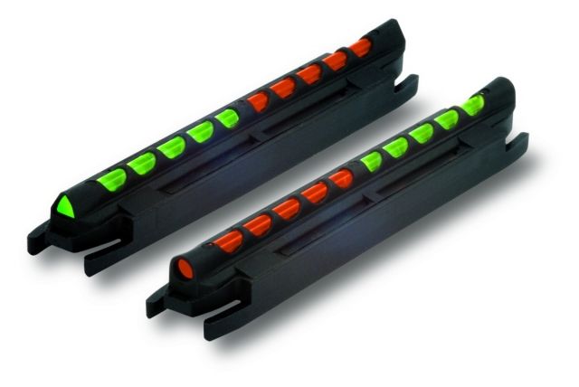 HiViz Two-In-One Magnetic Base Rib Shotgun Sight Model 350 Wide Green/Orange - Hiviz