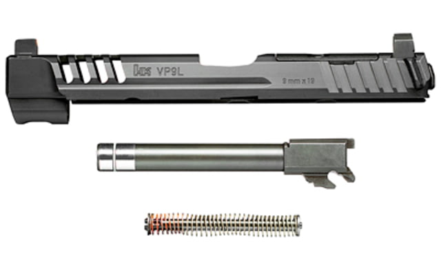 USED Heckler & Koch HK VP9 Optic Ready Slide Black Steel With Tall Sights & Cover Black - Heckler & Koch