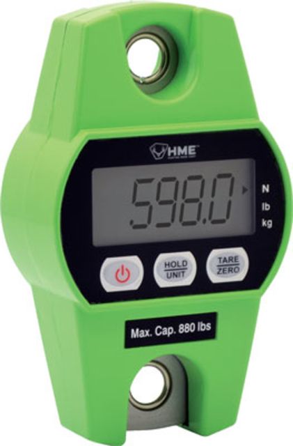 HME Products 880 lb Digital Hanging Scale Powered by 3 AA Batteries