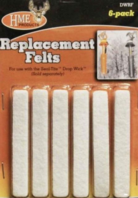 HME Products Drop Wick Replacement Felts Pack of 6 - Hme Products