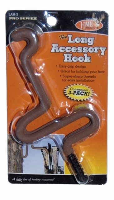 HME Products Long Hunting Accessory Hook Pack of 3 - Hme Products