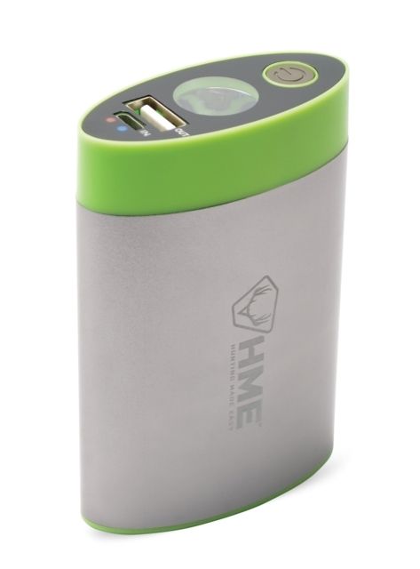 HME Products Rechargeable Hand Warmer Portable Power Device w/White LED Flashlight Li-Ion Battery