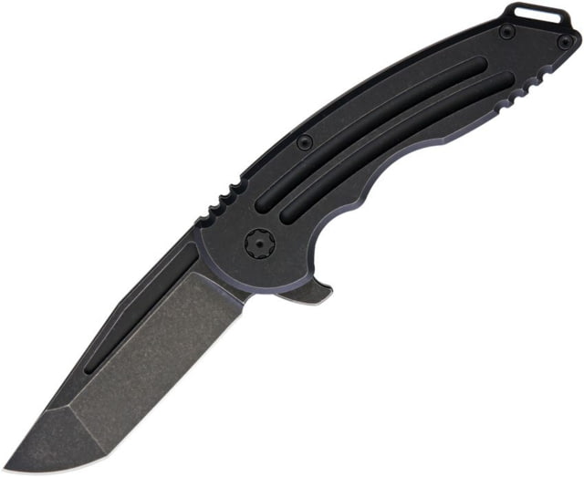 Hoback Knives Husky Framelock Titanium Black - Hoback Knives