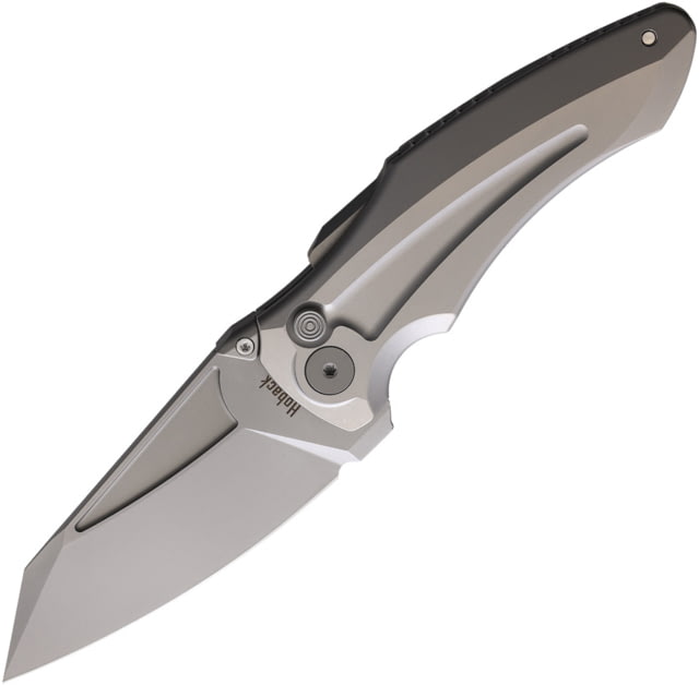 Hoback Knives Sumo Button Lock Light Gray - Hoback Knives