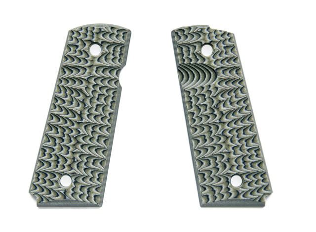 Hoffner Knives 1911 Compact Grips Chiseled G10 Olive One size - Hoffner Knives