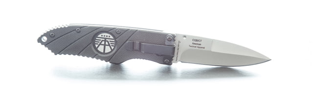Hoffner Knives Folding Knife 2.8in 440c Spear Point Blade Flatline Black Grip Silver Smooth Blade - Hoffner Knives