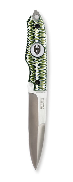 Hoffner Knives Hand Spear Chisele Smooth Fixed Blade Knife 4 7/8in Stainless Steel Spear Point Blade Olive/Silver - Hoffner Knives