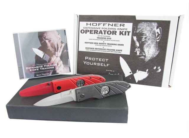 Hoffner Knives Operator Kit w/DVD/Folding Knife/Red Training Knife - Hoffner Knives