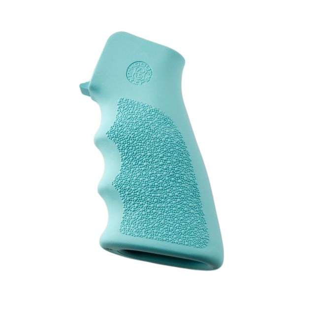 Hogue Hogue AR-15/M-16 Rubber Grip w/ Finger Grooves Aqua - $25.46 at Optics Planet