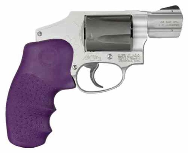 Hogue Smith & Wesson J Frame Round Grip Purple