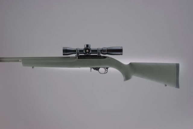 USED Hogue Ruger 10/22 .920in Diameter Barrel Rubber OverMolded Stock OD Green  EDEMO4 Condition Parts Only/Salvage Defective - Hogue