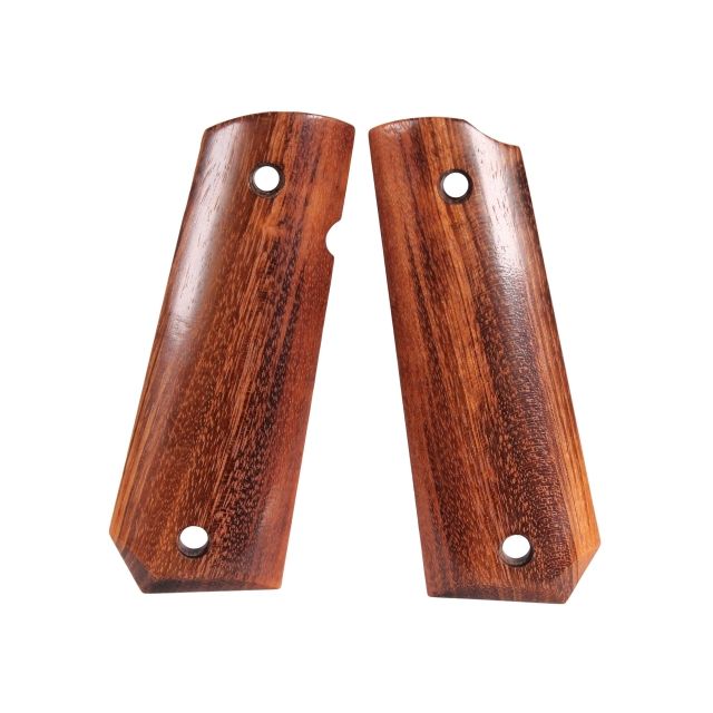 Hogue 1911 Govt. Ambidextrous Safety Cut Grip Model Bobtail Smooth Goncalo - Hogue