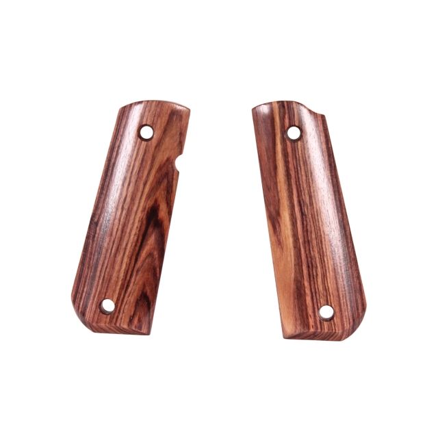 Hogue 1911 Govt. Ambidextrous Safety Cut Grip Model Bobtail Smooth Kingwood - Hogue