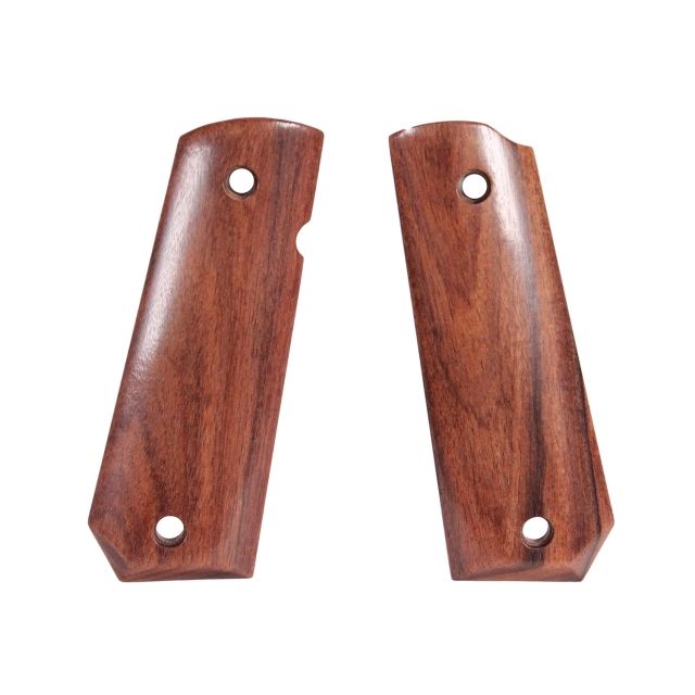 Hogue 1911 Govt. Ambidextrous Safety Cut Grip Model Bobtail Smooth Pau Ferro - Hogue