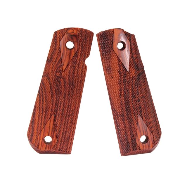 Hogue 1911 Govt. Ambidextrous Safety Cut Grip Model Round Heel Checkered Coco Bolo - Hogue