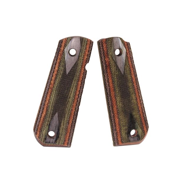 Hogue 1911 Govt. Ambidextrous Safety Cut Grip Model Round Heel Checkered Lamo Camo - Hogue