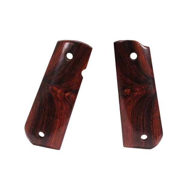 Hogue 1911 Govt. Ambidextrous Safety Cut Grip Model Round Heel Smooth Coco Bolo - Hogue