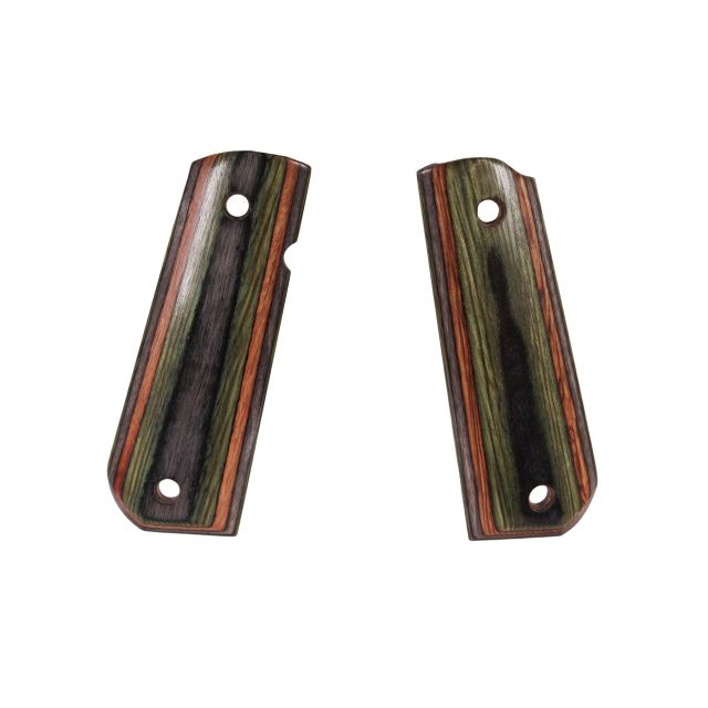 Hogue 1911 Govt. Ambidextrous Safety Cut Grip Model Round Heel Smooth Lamo Camo - Hogue
