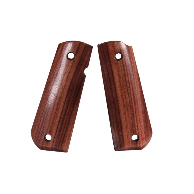Hogue 1911 Govt. Ambidextrous Safety Cut Grip Model Round Heel Smooth Pau Ferro - Hogue