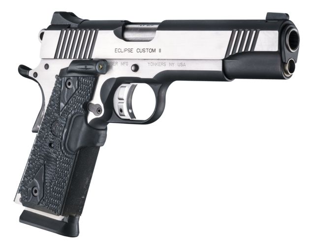 Hogue 1911 Govt. Laser Enhanced Grip Red Laser Piranha Grip G10 - G-Mascus Black - Hogue