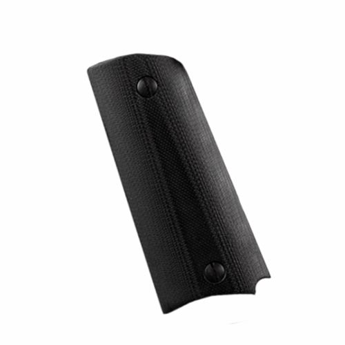 Hogue 1911 Officers Laser Enhanced Grip Green Laser Piranha Grip G10 - G-Mascus Black - Hogue
