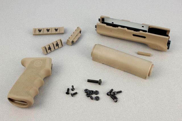 Hogue AK-47/AK-74 (Longer Yugo Version) Kit OM Grip and Forend Desert Tan - Hogue
