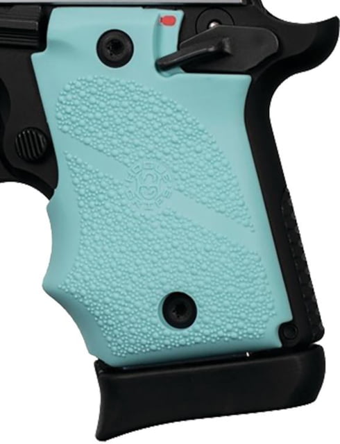 Hogue Ambi Safety Rubber Grip for Springfield Armory 911 9mm- Aqua - Hogue