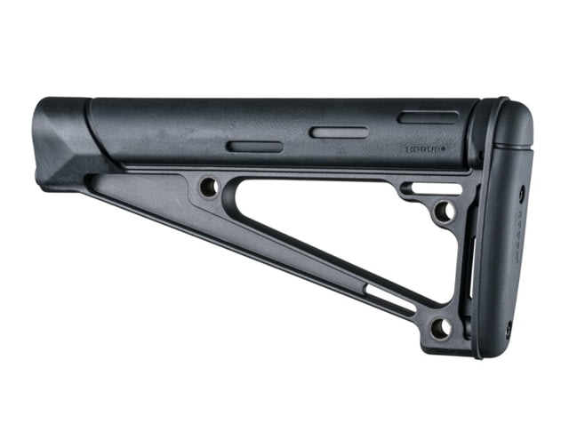 Hogue AR-15/M-16 OverMolded Fixed Buttstock - Fits A2 Buffer Tube Black - Hogue