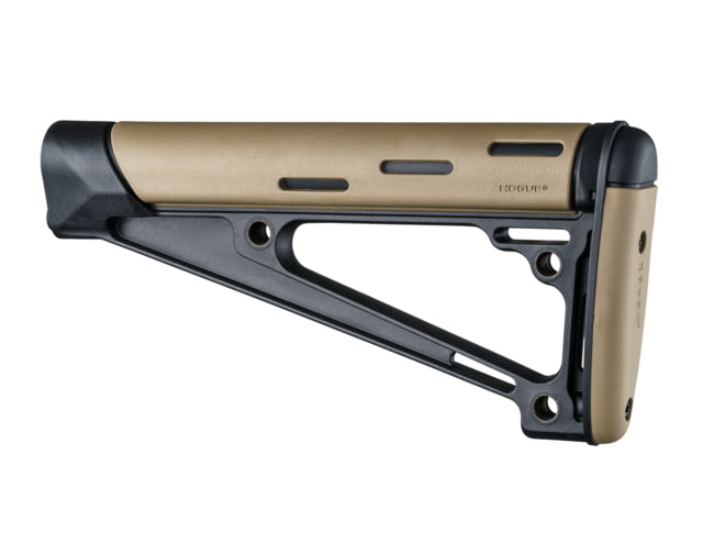 Hogue AR-15/M-16 OverMolded Fixed Buttstock - Fits A2 Buffer Tube Flat Dark Earth - Hogue