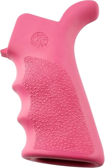 Hogue AR-15/M-16 Rubber Grip Beavertail with Finger Grooves Rubber Pink