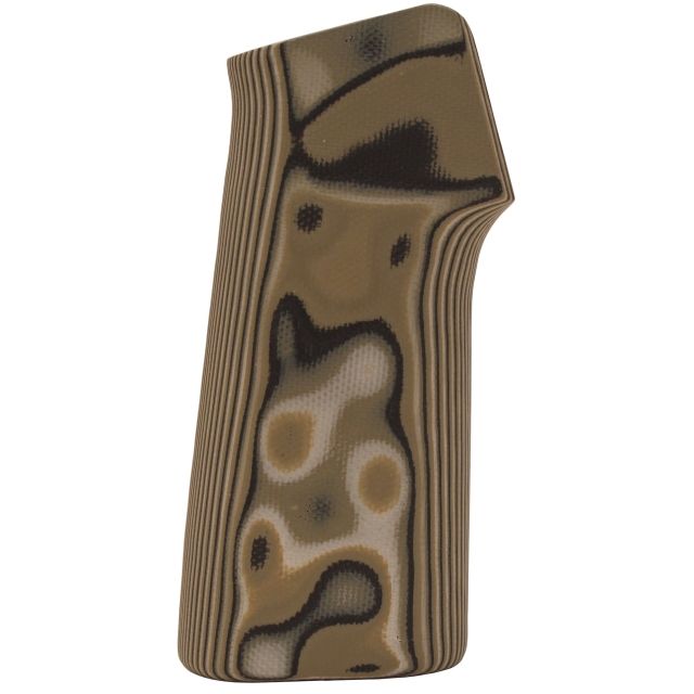 Hogue AR15/M16 15 Degree Vertical No Finger Groove GripSmooth G10 G-Mascus Green - Hogue