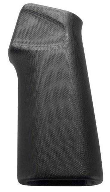 Hogue AR15/M16 15 Degree Vertical No Finger Groove GripSmooth G10 Solid Black - Hogue