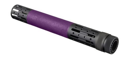 Hogue AR15/M16 EXTND Length Free Float Forend w/ OverMold Gripping area and Accessory Attachments Purple - Hogue