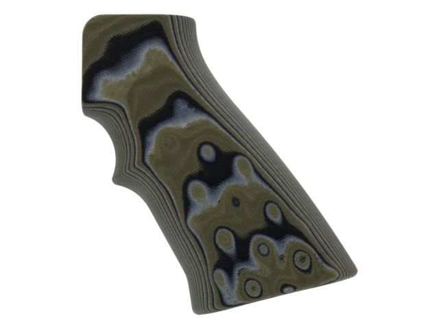 Hogue AR15 / M16 G-10 - G-Mascus OD Green Camo - Hogue